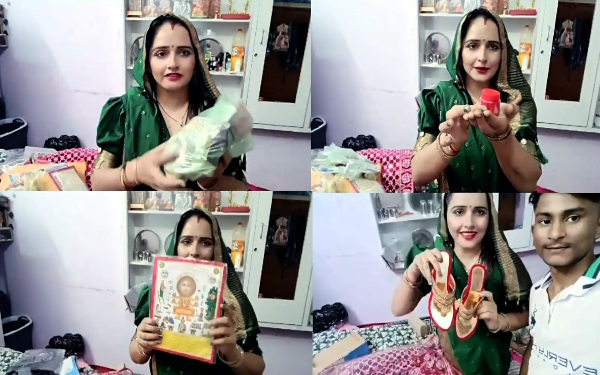 seema haider got lots of gifts before karwa chauth from Lawyer AP Singh mother video viral 