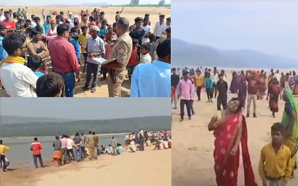 three people including a girl drowned in son river on tuesday 