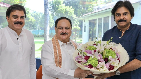 JP NADDA AND pawan kalyan