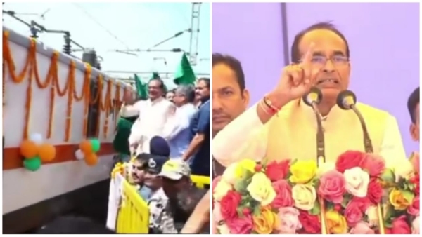 Shahdol-Nagpur Express train shown by CM Shivraj Singh Chauhan, big announcement of airport