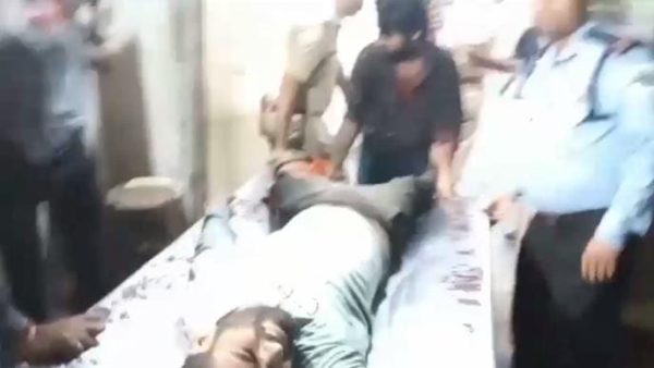 Police encounter with the main accused who murdered the Sarpanch in broad daylight in Gwalior