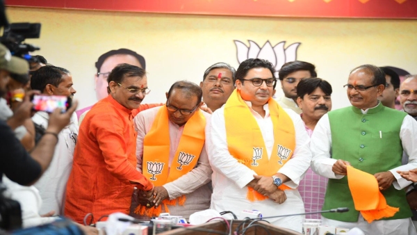 Siddharth Tiwari, Congress leader of Rewa and grandson of Srinivas Tiwari, joins BJP 