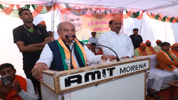 Only BJP government does development work, workers are not big or small: Narendra Singh Tomar