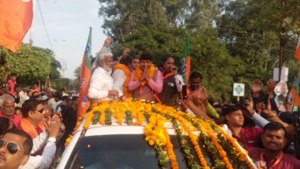 Big statement of BJP MP Manoj Tiwari in Satna, Congress supports terrorists of Hamas.