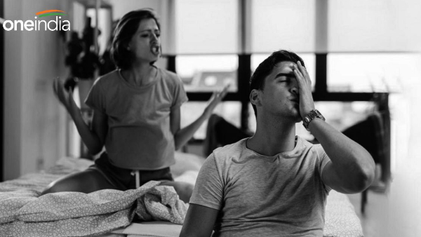Woman punches husband 