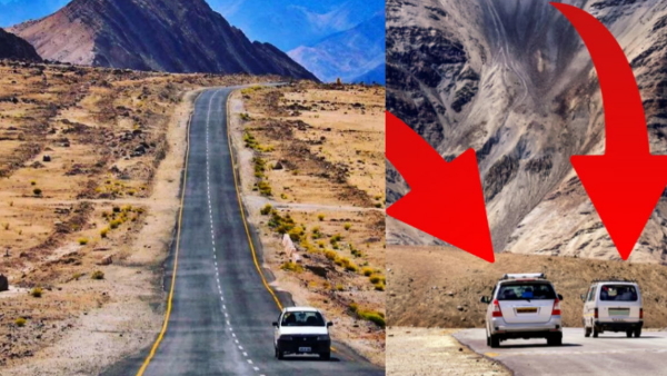 Ladakh magnetic hill