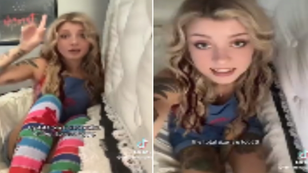 Woman weird sleep habits in coffin