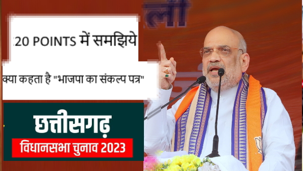 BJP CHHATTISGARH GHOSHNA PATRA