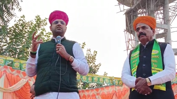 Rajasthan: Haryana Deputy Chief Minister Dushyant Chautala visited Neemkathana