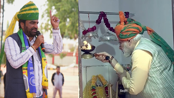 PM Modi Veer at Tejaji Temple Rajasthan