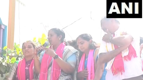 Telangana BRS MLC K Kavitha fell unconscious during a road show at Itikyal 