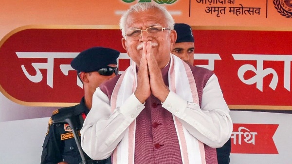 Haryana CM Manohar Lal Khattar