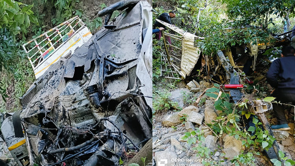Nainital news: Taxi vehicle fell into 500 meter deep gorge, 8 died, 12 passengers were on board