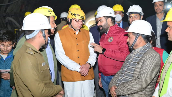 Silkyara Tunnel Update CM Pushkar Dhami