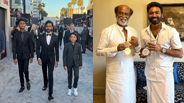 Rajinikanth and Dhanush