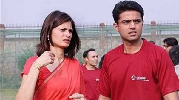 Sachin Pilot and Sara Abdullah child