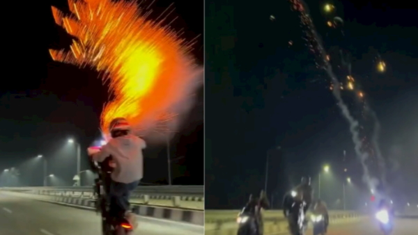 Video: जान जोखिम में डाल ये कैसी दिवाली, किया खतरनाक स्टंट Video: जान जोखिम में डाल ये कैसी दिवाली, किया खतरनाक स्टंट