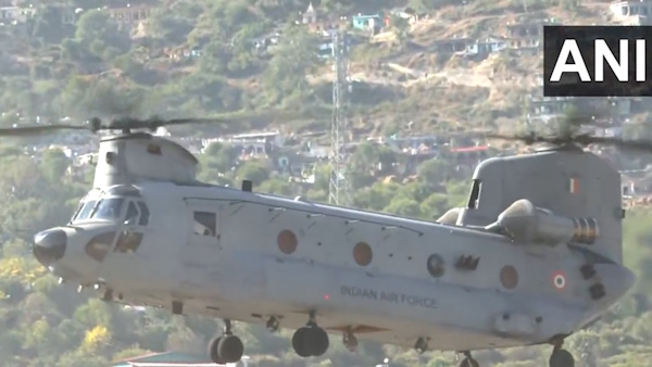 Uttarkashi tunnel rescue Chinook carrying 41 rescued workers to AIIMS Rishikesh for medical check up 