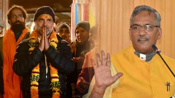  Trivendra Rawat said thing when Modi slogans raised Kedarnath front Rahul Gandhi, know connection