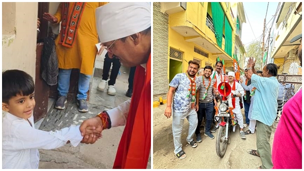 Unique-style-of-BJP-candidate-Shailendra-Jain-in-Sagar