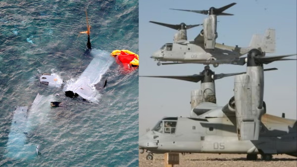 US Osprey Military Aircraft crash