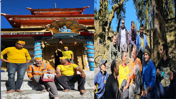 UTTARKASHI Arnold Dix walked 4 km and visited Baba Boukhnag temple at a height of 10 thousand feet