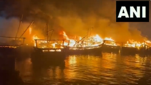 Visakhapatnam fishing harbour fire: