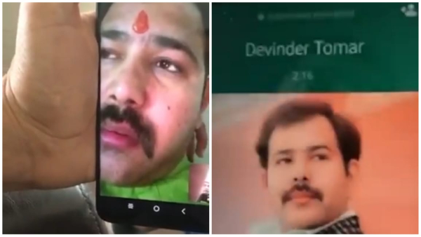Video of Narendra Singh Tomar son Devendras transaction worth crores of rupees goes viral