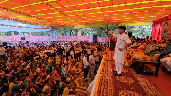 Congress is a government of loot division and lies Jyotiraditya Scindia statement in vijayraghavgarh