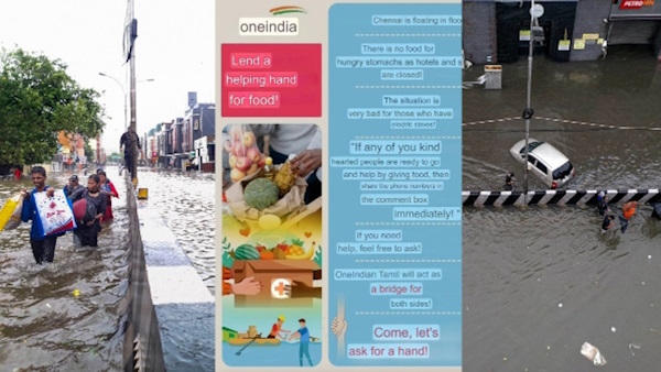 Oneindia Tamil Bridges the Gap Between Those Seeking Food Assistance, Donors Amidst Chennai Rains