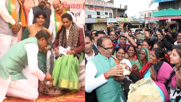 CM-Shivraj-Singh-Chouhan-washes-feet-of-women CM-Shivraj-Singh-Chouhan-washes-feet-of-women