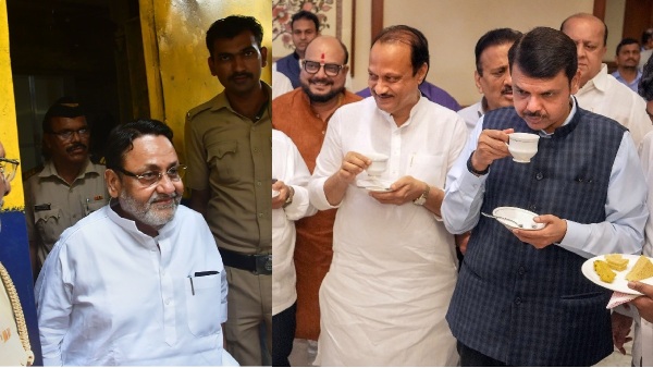 fadnavis to ajit pawar on nawab malik