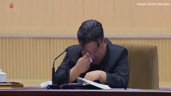 Kim Jong-Un cries
