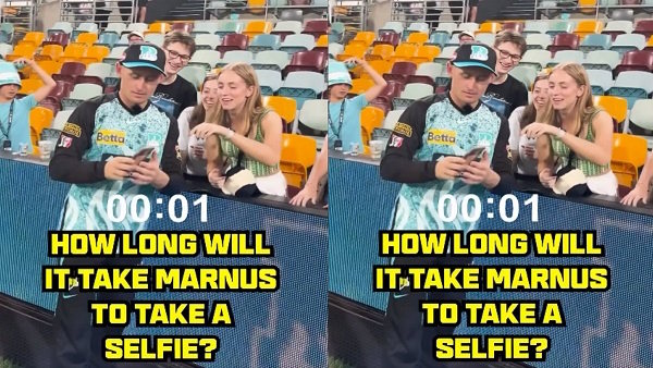 Marnus Labuschagne with fans