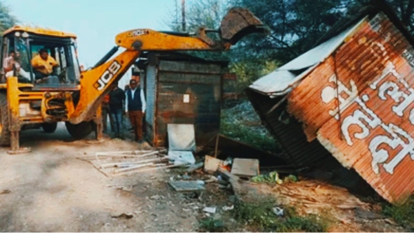 meat shop bulldozer ujjain .