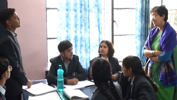 Minister Atishi school visit