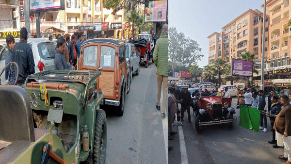  Mussoorie Winterline Carnival-2023 vintage car rally, heritage vehicles become center of attraction for tourists and local people