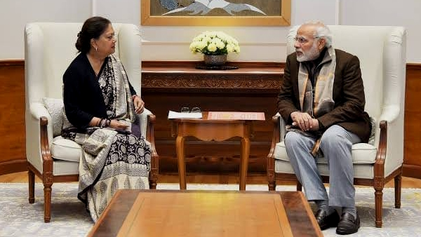 Vasundhara Raje in Delhi