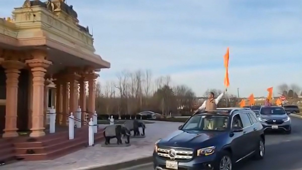 America Ram Mandir Car Rally