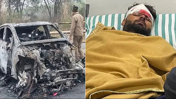 rishabh pant car accident