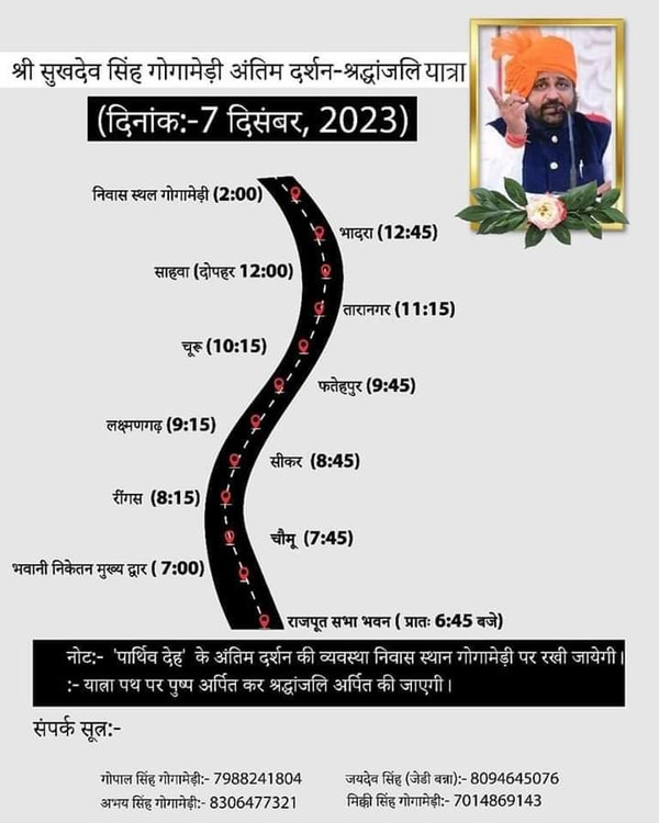 Sukhdev Singh Gogamedi Sukhdev Singh Gogamedi