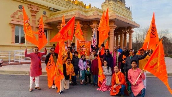 Hindu Americans Organise Mini Car Rally in US Hindu Americans Organise Mini Car Rally in US