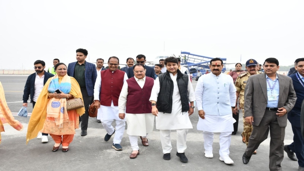 CM Shivraj Singh claimed that BJP will get a strong majority in MP, JP Nadda welcomed in Gwalior