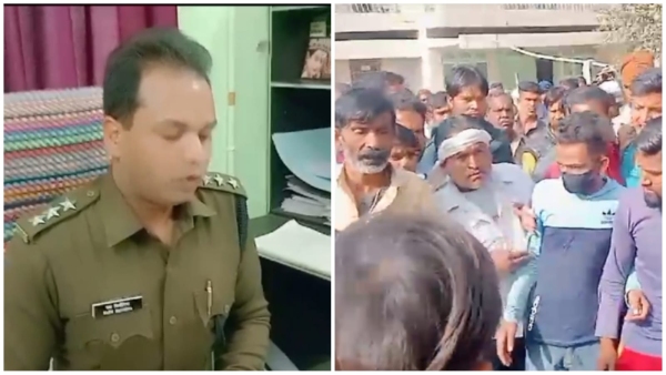 The family members demonstrated regarding the incident of Hari Singh Thakur of Pantnagar.