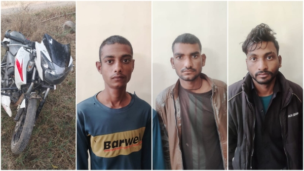  Apache gang, who robbed a couple by showing them a lighter in Bhind, were caught by the police