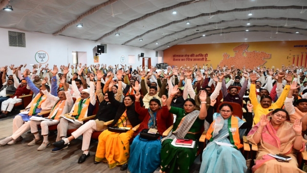 Election won with PM Modis guarantee, Amit Shahs strategy and Naddas organizational power: Sharadendu Tiwari Election won with PM Modis guarantee, Amit Shahs strategy and Naddas organizational power: Sharadendu Tiwari