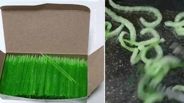 People eating fried Toothpicks