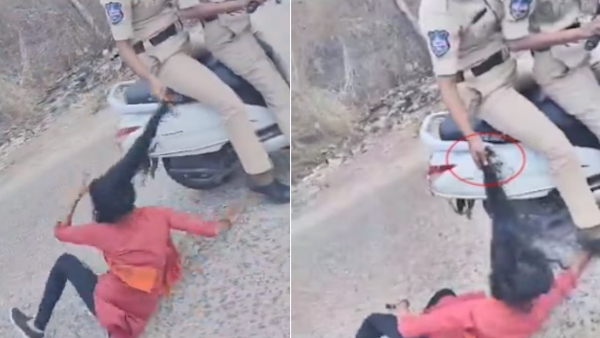 Hyderabad Policeman dragged girl