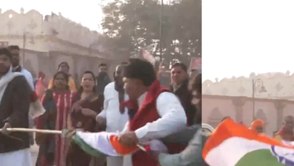 UP News: अयोध्या पहुंचे कांग्रेस नेता, पार्टी का छीना झंडा 