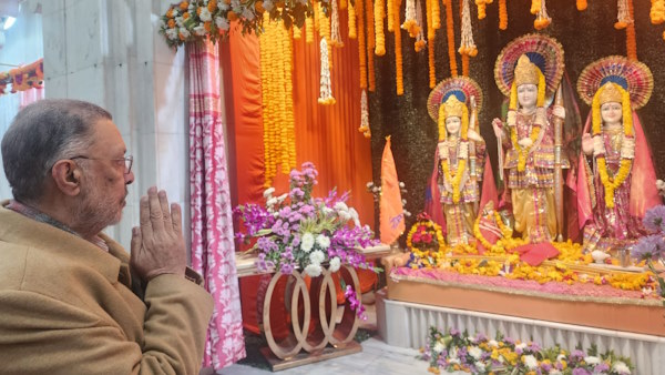 पंजाब: प्रभु राम के चरणों में स्वास्थ्य मंत्री बलबीर सिंह